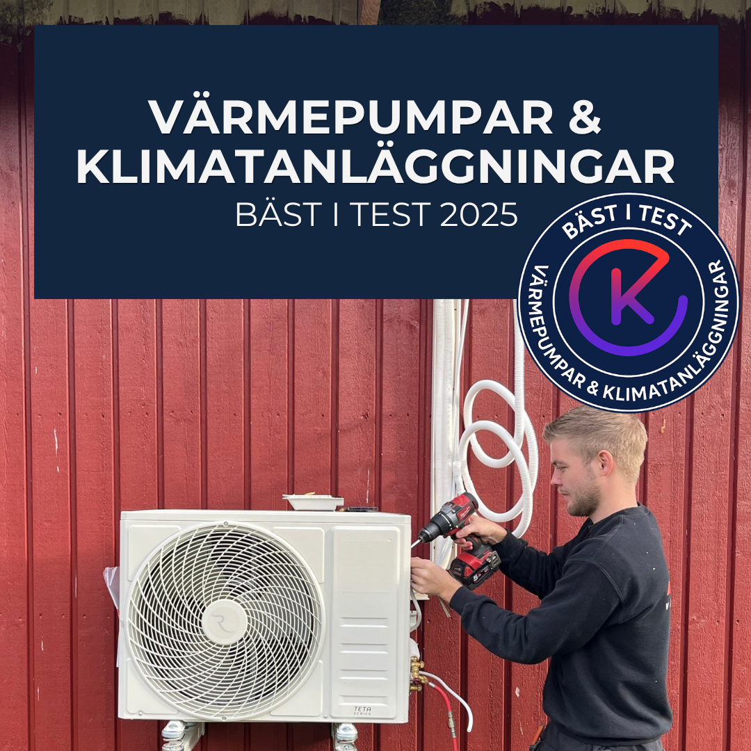 Bäst i test 2025 - Värmepumpar & Klimatanläggningar
