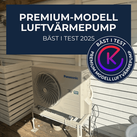 Premium-modeller Luftvärmepump bäst i test 2025 - KlimaTime
