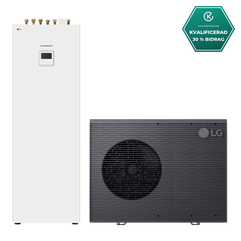 LG 7kW Therma V R290 3-fas kombienhet luft-vattenvärmepump luft-vattenvärmepump- KlimaTime