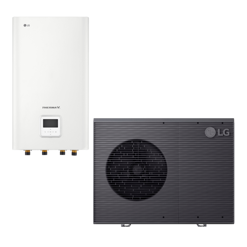 LG 9kW Therma V R290 3 - fas hydrobox luft - vattenvärmepump luft - vattenvärmepump - KlimaTime