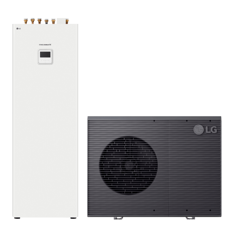 LG 9kW Therma V R290 3 - fas kombienhet luft - vattenvärmepump luft - vattenvärmepump - KlimaTime