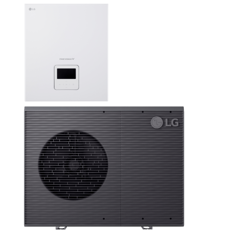 LG 9kW Therma V R290 3 - fas kontrollbox luft - vattenvärmepump Monoblock - KlimaTime