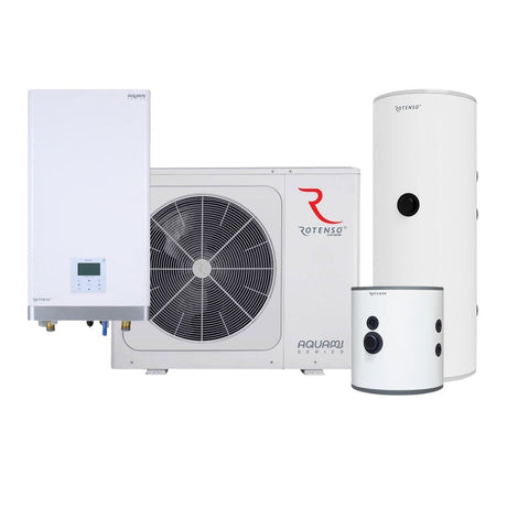 Luft - vattenvärmepump 8/10 kW Lilla - Villa Paket Pannrum luft - vattenvärmepump - KlimaTime