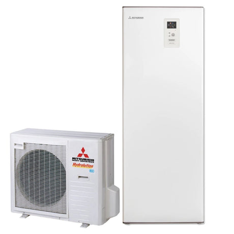 Mitsubishi 8kW Hydrolution Split R32 All - in - one luft - vattenvärmepump luft - vattenvärmepump - KlimaTime