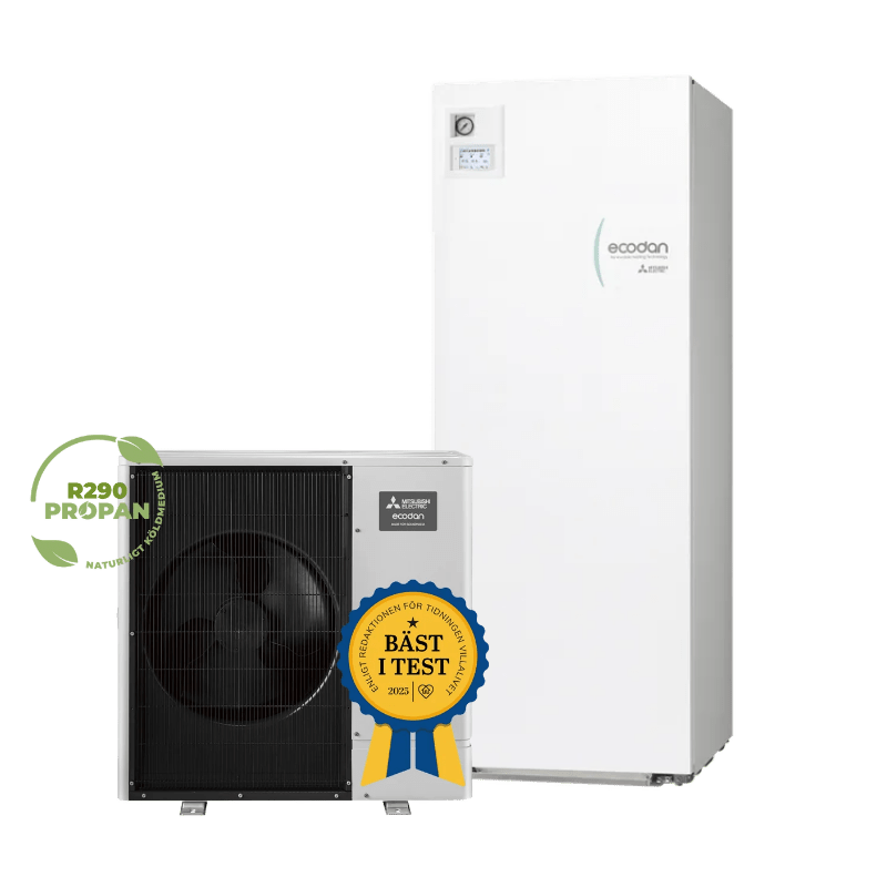 Mitsubishi Electric Ecodan WZ120 Package 200L R290 luft - vattenvärmepump - KlimaTime