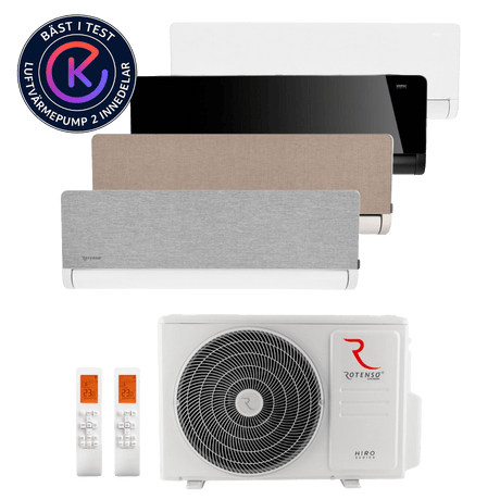 Rotenso Nordic High Performance Versu 5.85kW luftvärmepump med 2 innedelar Luftvärmepump - KlimaTime