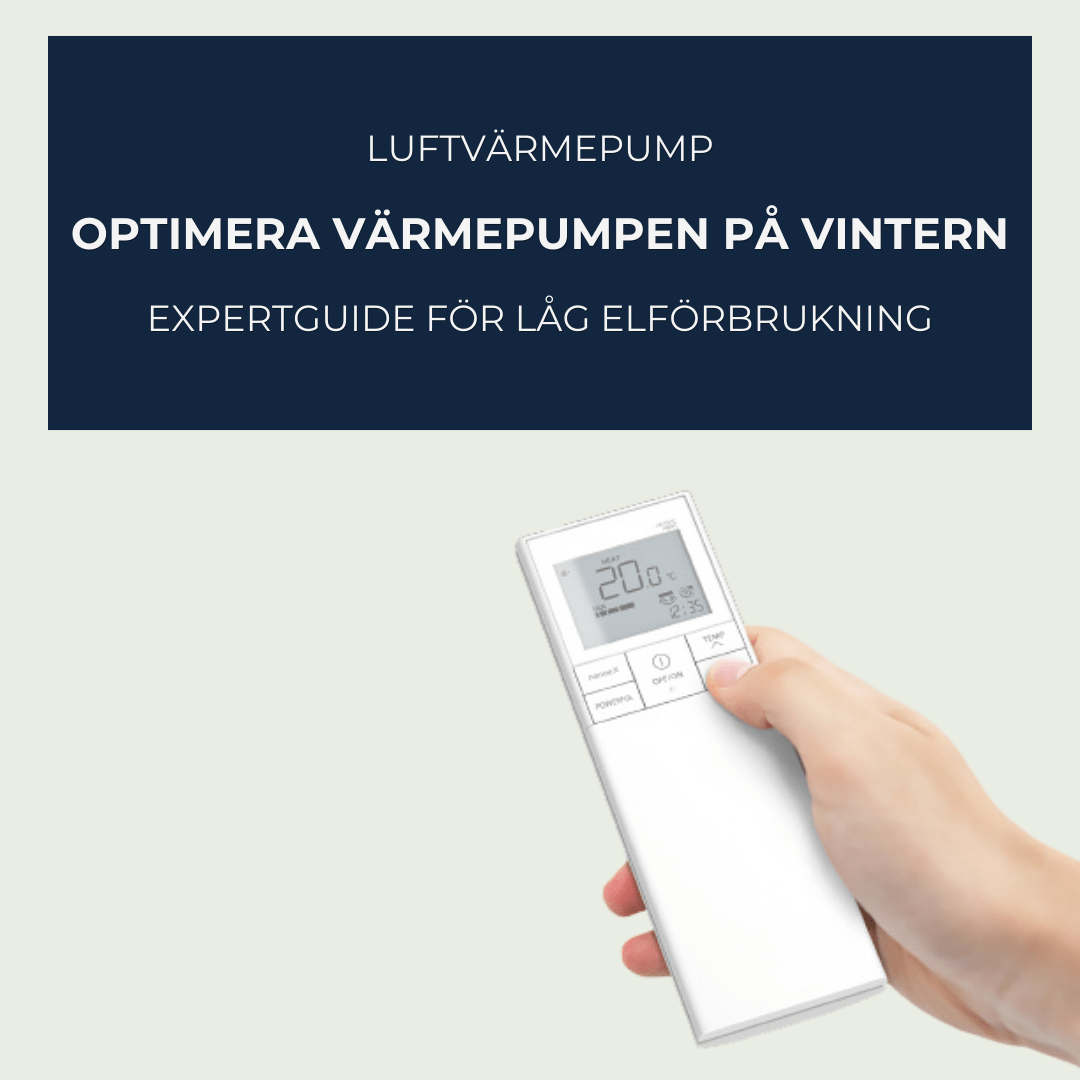 Optimera värmepumpen på vintern - lägre elförbrukning värmepump - KlimaTime