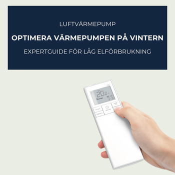 Optimera värmepumpen på vintern - lägre elförbrukning värmepump - KlimaTime