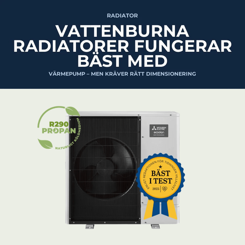 Radiatorer och värmepump - rätt dimensionering - KlimaTime