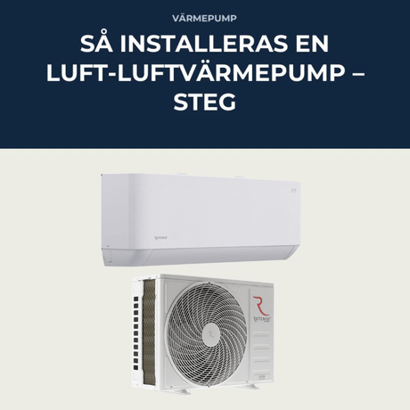Så installeras en luft-luftvärmepump - KlimaTime