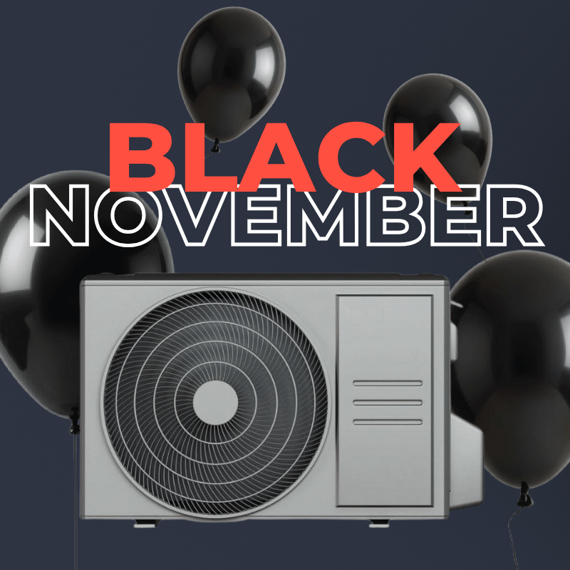 Luft-vattenvärmepumpar Black November - KlimaTime