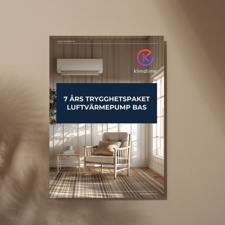 7 års Trygghetspaket Luftvärmepump Bas Installation - KlimaTime
