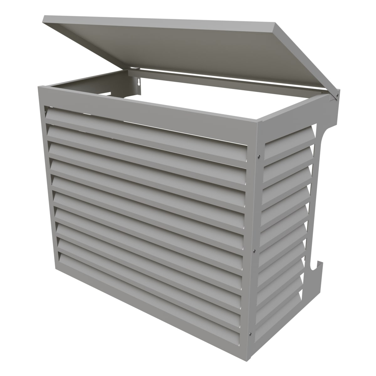 Värmepumpsskydd Aluminium Vit 1000 Tillbehör - KlimaTime.se