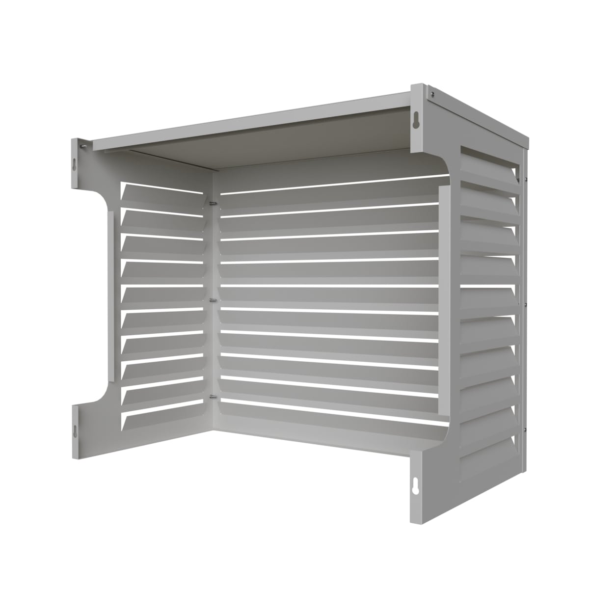 Värmepumpsskydd Aluminium Vit 1000 Tillbehör - KlimaTime.se