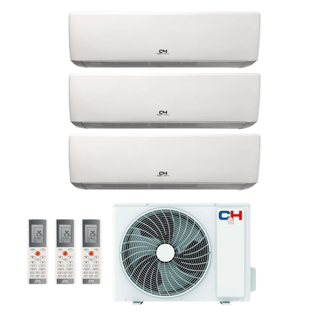 Cooper&Hunter Nordic Multi 9.5kW luftvärmepump med 3 innedelar Luftvärmepump - KlimaTime