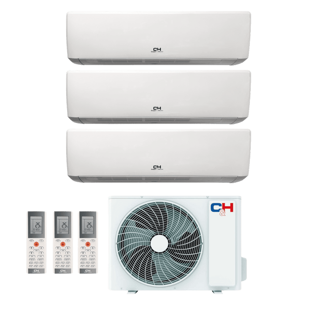 Cooper&Hunter Nordic Multi 9.5kW luftvärmepump med 3 innedelar Luftvärmepump - KlimaTime