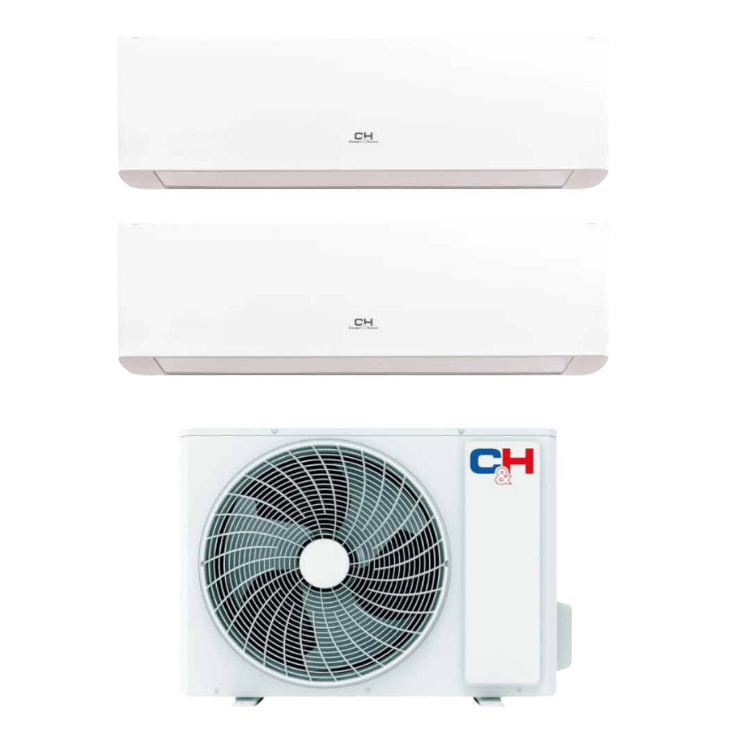 Cooper&Hunter Nordic Premium Multi 6.5kW luftvärmepump med 2 innedelar Luftvärmepump - KlimaTime