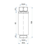 IPS KalyxX Mini Linear Kalkfilter Kalkfilter- KlimaTime