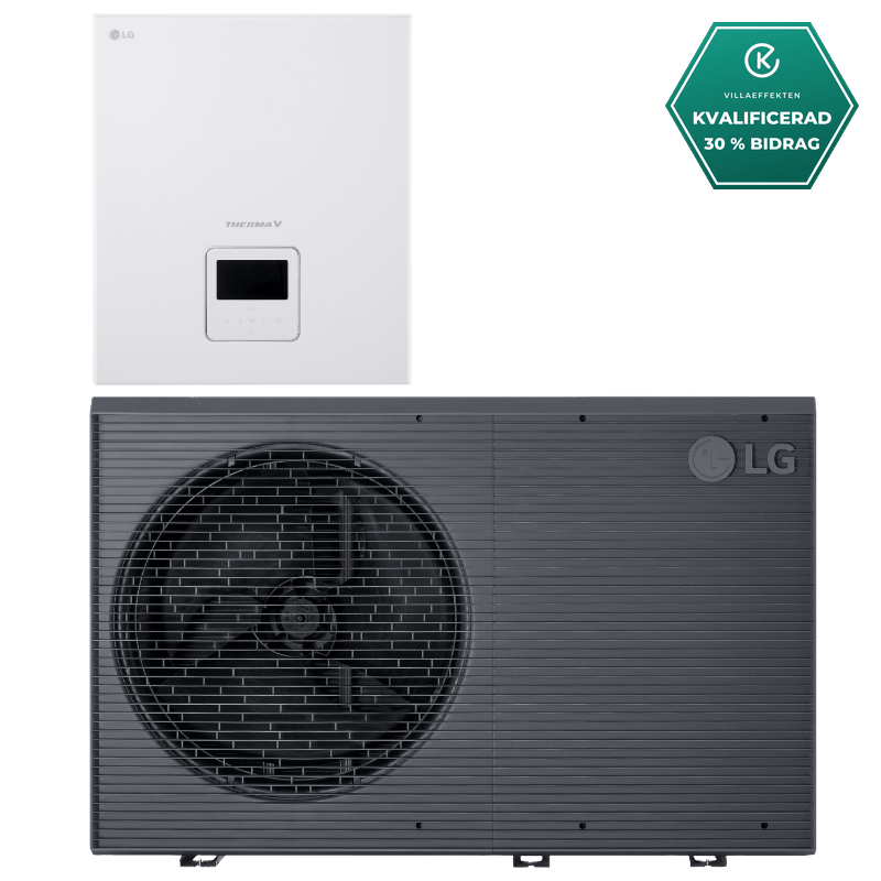LG 12kW Therma V R290 3-fas kontrollbox luft-vattenvärmepump Monoblock- KlimaTime