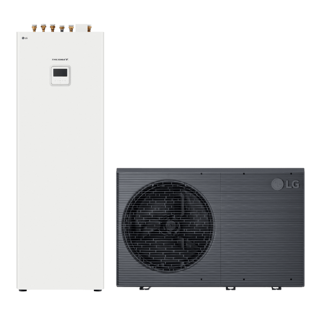 LG 14kW Therma V R290 3 - fas kombienhet luft - vattenvärmepump luft - vattenvärmepump - KlimaTime