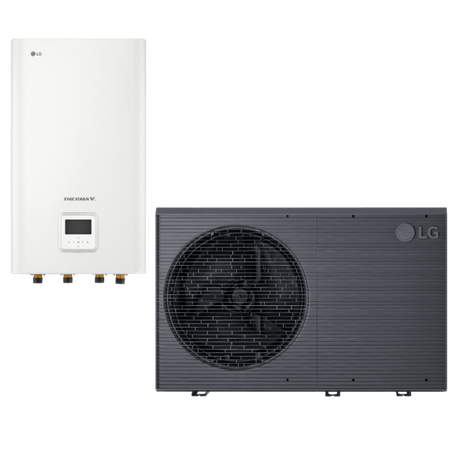LG 16kW Therma V R290 3 - fas hydrobox luft - vattenvärmepump luft - vattenvärmepump - KlimaTime