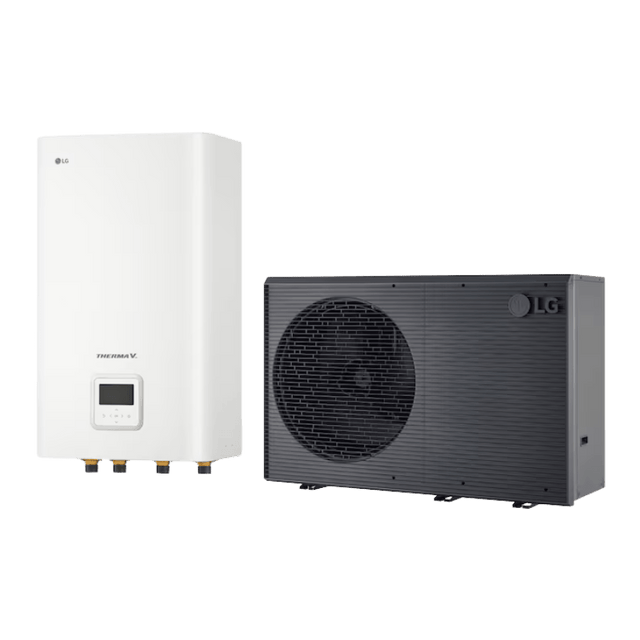 LG 16kW Therma V R290 3 - fas hydrobox luft - vattenvärmepump luft - vattenvärmepump - KlimaTime