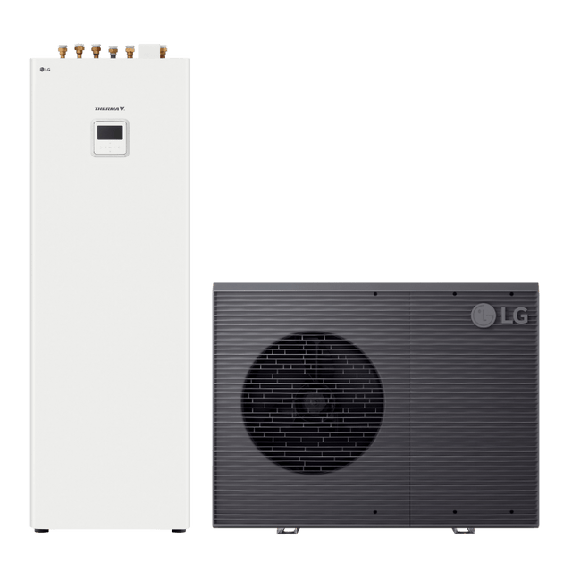 LG 7kW Therma V R290 3 - fas kombienhet luft - vattenvärmepump luft - vattenvärmepump - KlimaTime