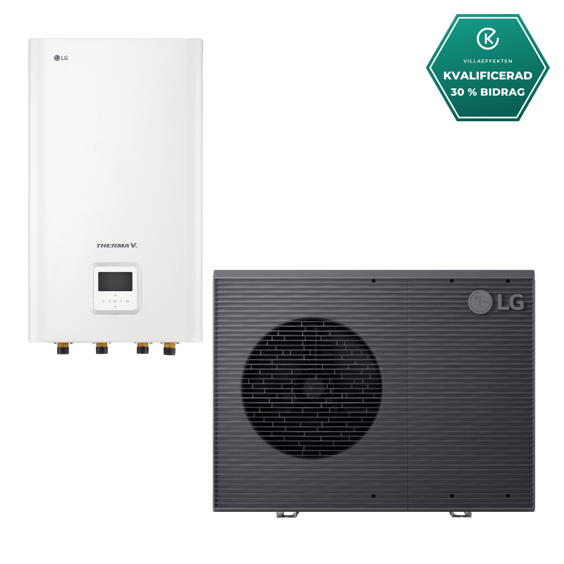 LG 9kW Therma V R290 3-fas hydrobox luft-vattenvärmepump luft-vattenvärmepump- KlimaTime