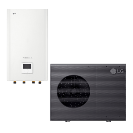 LG 9kW Therma V R290 3 - fas hydrobox luft - vattenvärmepump luft - vattenvärmepump - KlimaTime