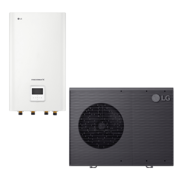 LG 9kW Therma V R290 3 - fas hydrobox luft - vattenvärmepump luft - vattenvärmepump - KlimaTime