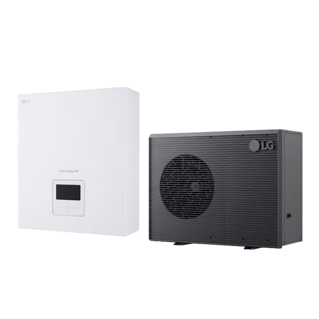 LG 9kW Therma V R290 3 - fas kontrollbox luft - vattenvärmepump Monoblock - KlimaTime