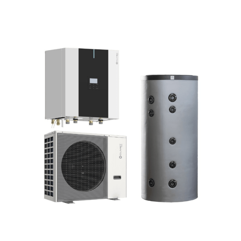Luft-vattenvärmepump 6kW Mini-Villa Paket Pannrum luft-vattenvärmepump- KlimaTime