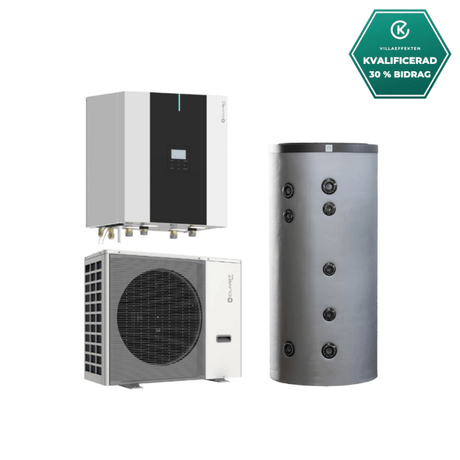 Luft-vattenvärmepump 6kW Mini-Villa Paket Pannrum luft-vattenvärmepump- KlimaTime
