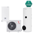 Luft-vattenvärmepump 8/10 kW Lilla-Villa Paket Pannrum luft-vattenvärmepump- KlimaTime
