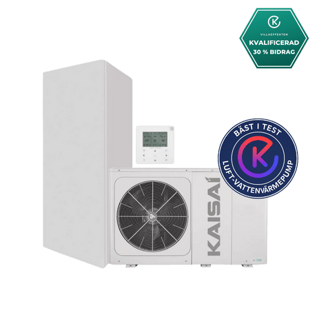 Luft-vattenvärmepump 8kW Lilla-Villa Paket luft-vattenvärmepump- KlimaTime