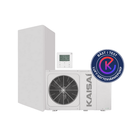 Luft - vattenvärmepump 8kW Lilla - Villa Paket luft - vattenvärmepump - KlimaTime