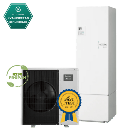 Mitsubishi Electric Ecodan WZ120 Package 300L R290 luft-vattenvärmepump- KlimaTime