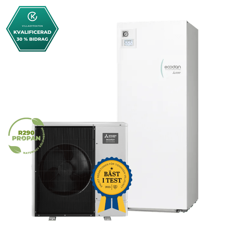Mitsubishi Electric Ecodan WZ85 Package 200L R290 luft-vattenvärmepump- KlimaTime