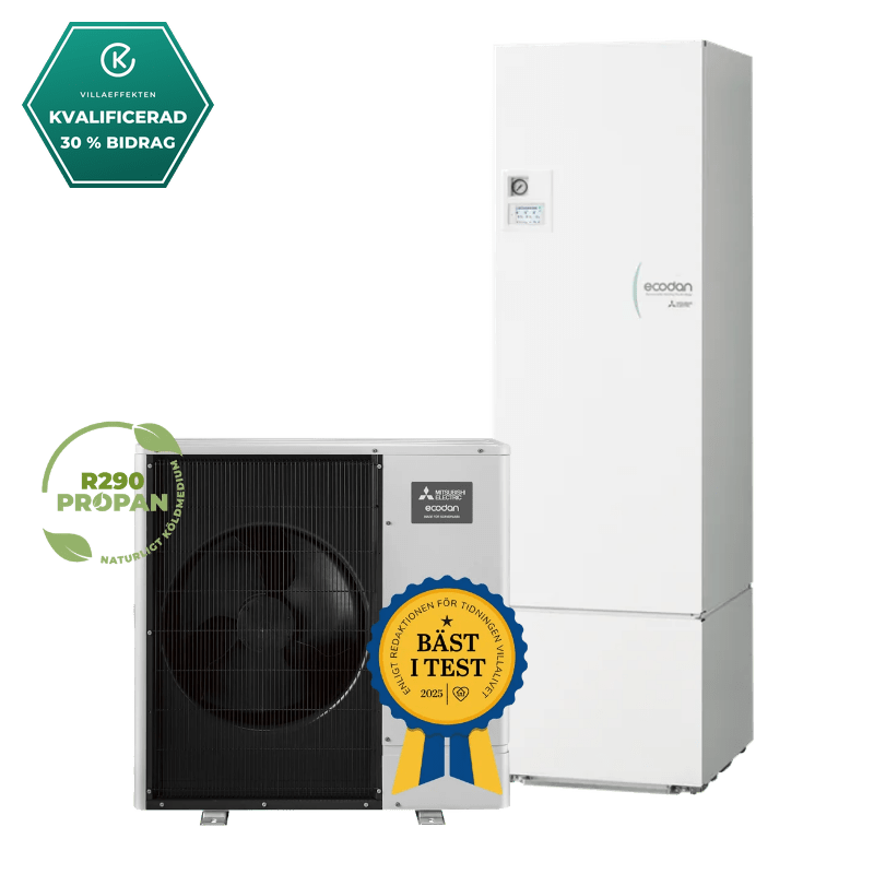 Mitsubishi Electric Ecodan WZ85 Package 300L R290 luft-vattenvärmepump- KlimaTime