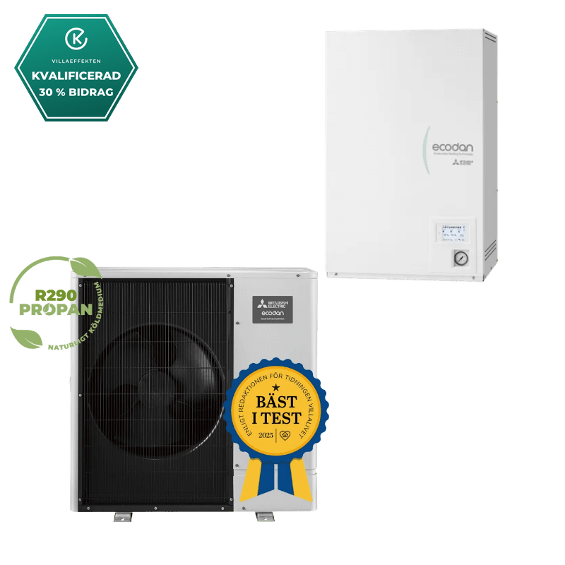 Mitsubishi Electric Ecodan WZ85 R290 Hydrobox luft-vattenvärmepump- KlimaTime