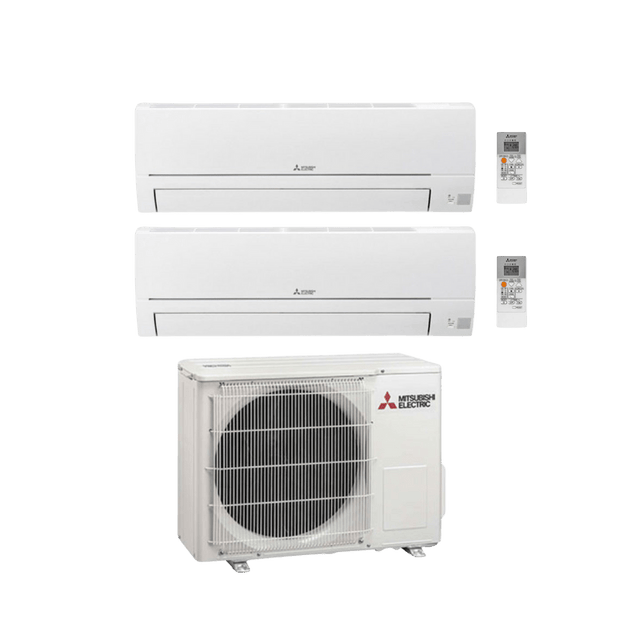 Mitsubishi Electric HR 35 + 35 WiFi Duo Fast installerad AC Fast installerad AC - KlimaTime