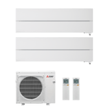Mitsubishi Electric LN25 Hyper Heating 7.0kW luftvärmepump med 2 innedelar Luftvärmepump - KlimaTime