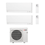 Mitsubishi Electric MXZ AY25 Hyper Heating 7.0kW luftvärmepump med 2 innedelar Luftvärmepump - KlimaTime