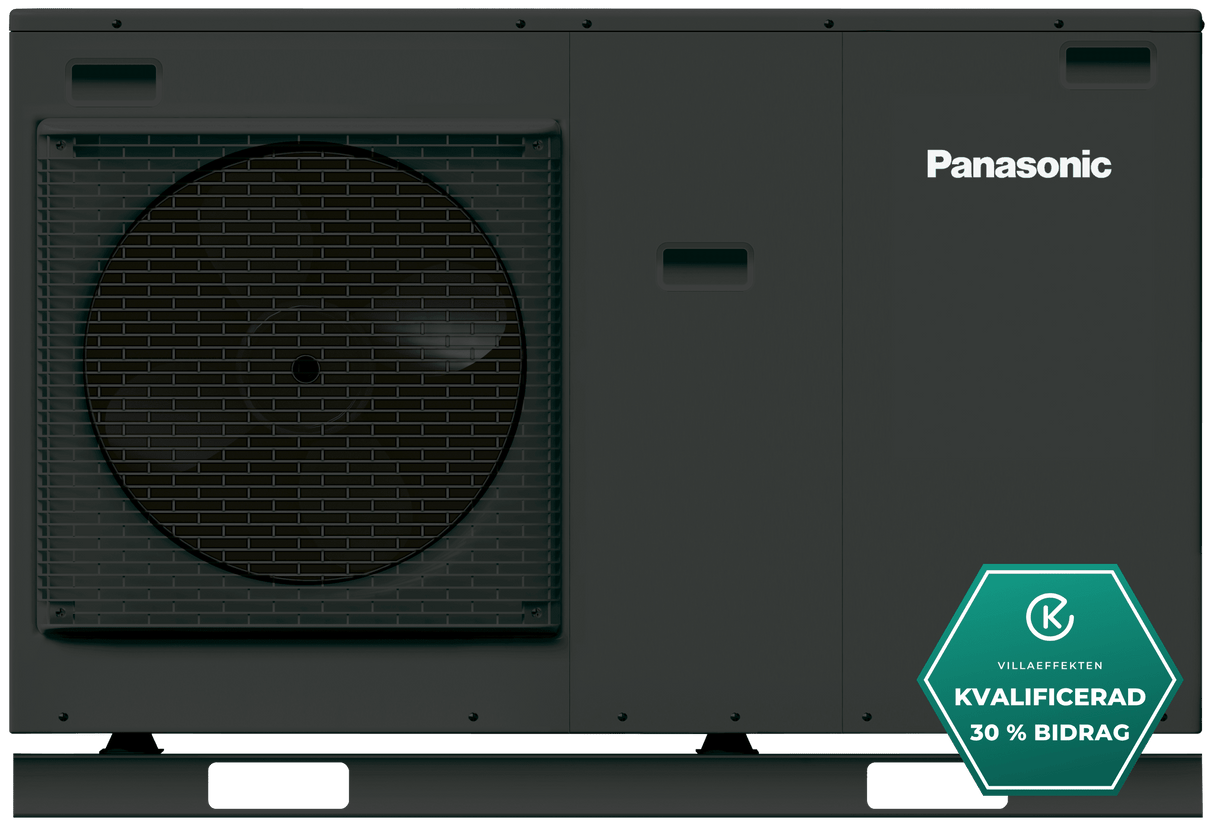 Panasonic 5kW Aquarea High Performance J Monoblock luft-vattenvärmepump Grafit Monoblock- KlimaTime