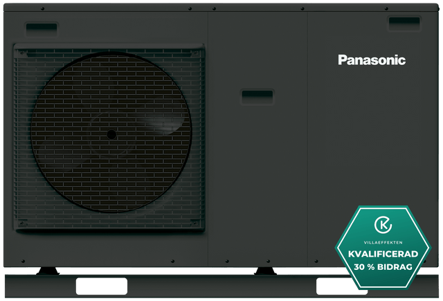 Panasonic 5kW Aquarea High Performance J Monoblock luft-vattenvärmepump Grafit Monoblock- KlimaTime