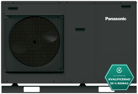 Panasonic 7kW Aquarea High Performance J Monoblock luft-vattenvärmepump Grafit Monoblock- KlimaTime