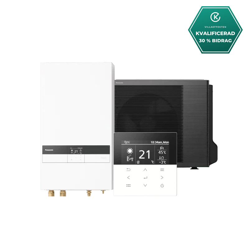Panasonic 9kW Aquarea High Performance K Split Bi-block luft-vattenvärmepump luft-vattenvärmepump- KlimaTime