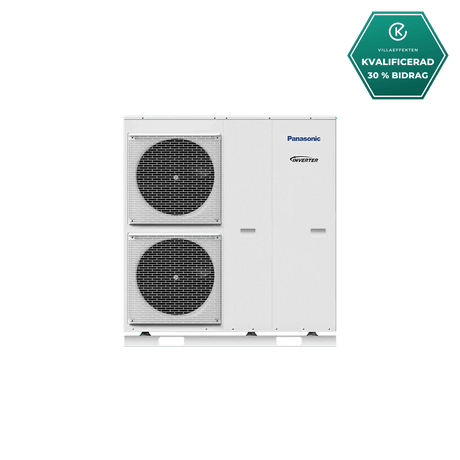 Panasonic 9kW Aquarea T-CAP J Monoblock 3-fas luft-vattenvärmepump Monoblock- KlimaTime