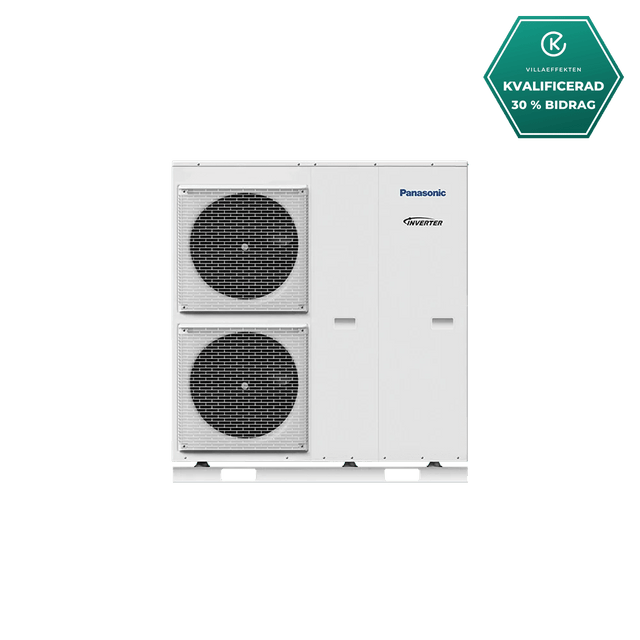 Panasonic 9kW Aquarea T-CAP J Monoblock 3-fas luft-vattenvärmepump Monoblock- KlimaTime