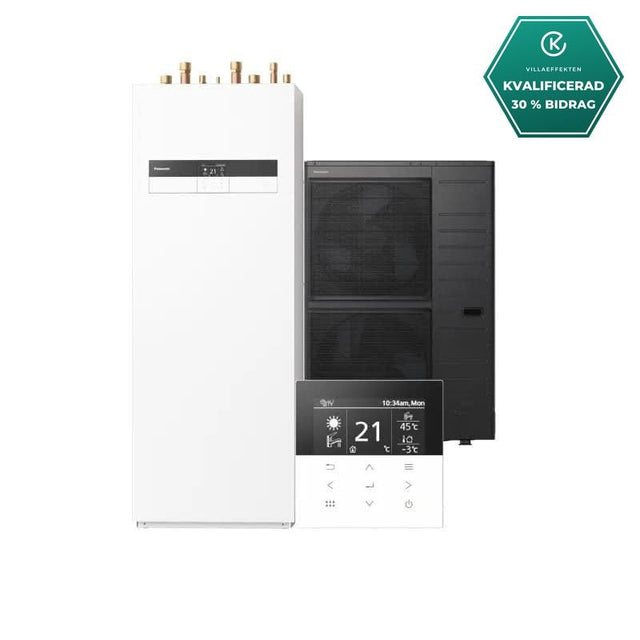 Panasonic 9kW Aquarea T-CAP K 3-fas All-in-one luftvattenvärmepump luft-vattenvärmepump- KlimaTime